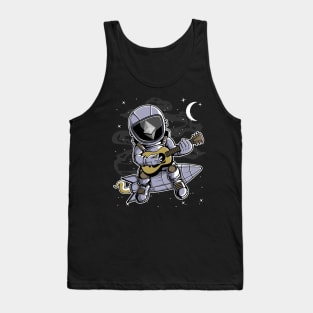 Astronaut Guitar Ethereum ETH Coin To The Moon Crypto Token Cryptocurrency Blockchain Wallet Birthday Gift For Men Women Kids Tank Top